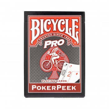 Bicycle Pro Poker Peek pokerio kortos Raudonos